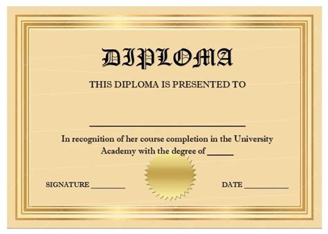 Free School Degree Certificate Templates Word Templates For Free Download