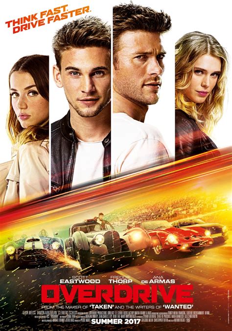 High resolution official theatrical movie poster (#2 of 6) for overdrive (2017). Overdrive (#2 of 6): Extra Large Movie Poster Image - IMP ...