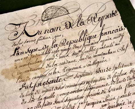 Handwritten French Calligraphy 1847 Legal Document 4 Pages