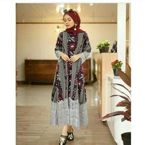 Model brokat dengan kain adat.terusan.com : Model Brokat Dengan Kain Adat.terusan.com : Kombinasi Kain Songket Dan Renda Pakaian Wanita ...
