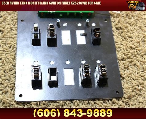 Rv Components Used Rv Kib Tank Monitor And Switch Panel K Wb For Sale Rv Tank Indicators