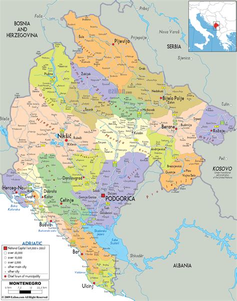 Волей императора фридриха i барбароссы была выделена из баварии и превращена в. Черногория на карте мира. Карта Черногории на русском