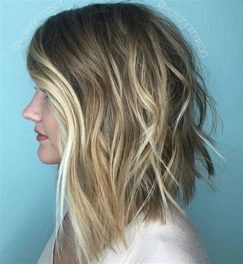 How To Blunt Lob Blonde Balayage