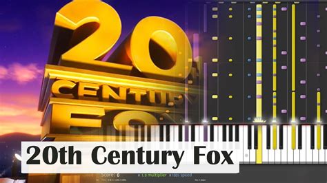 Piano Tutorial 20th Century Fox Theme Synthesia 100 Speed Youtube