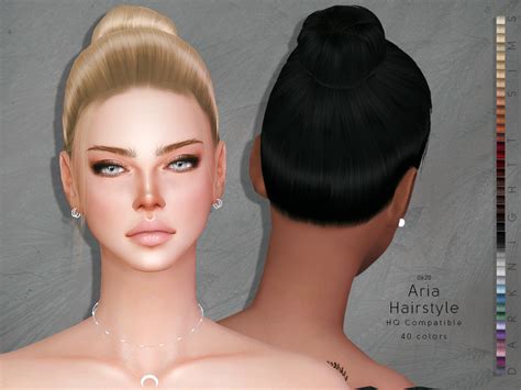 And later in life, she had a super short cut. The Sims Resource: Aria Hair by DarkNighTt ~ Sims 4 Hairs