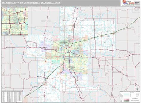 Oklahoma City Metro Area Ok Maps