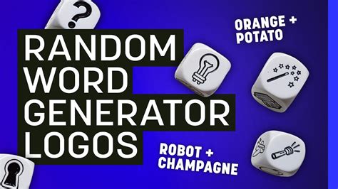 Generate a random list of words from 2500+ of the most common english words. Random Word Generator Logos - YouTube
