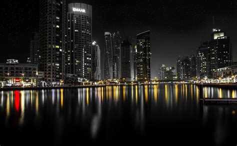 City Cityscape City Light And City At Night 4k Hd Wallpaper