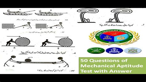 Mechanical Aptitude Test In Issb 50 Questions With Answers Part