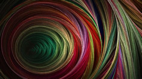 Multicolored Spiral Tunnel Wallpaper Digital Art Abstract Spiral