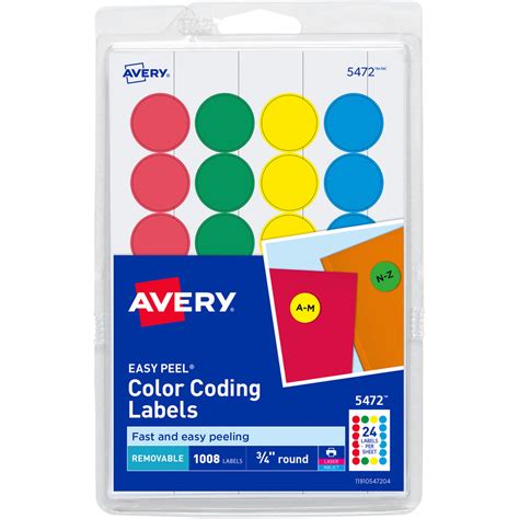 Discount Ave05472 Avery 5472 Avery Removable Print Or Write Color