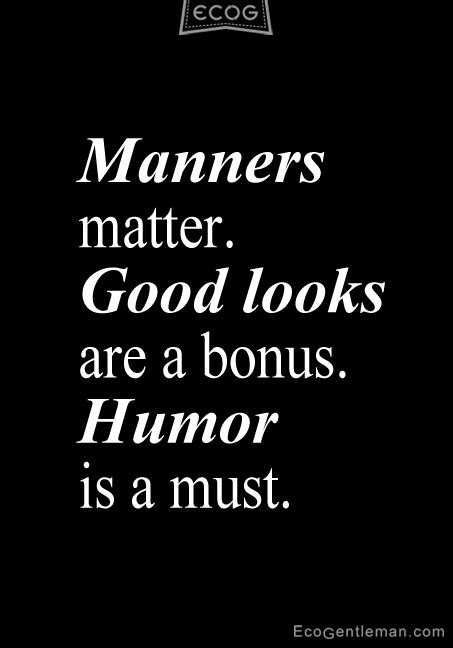Quotes About Manners Quotesgram