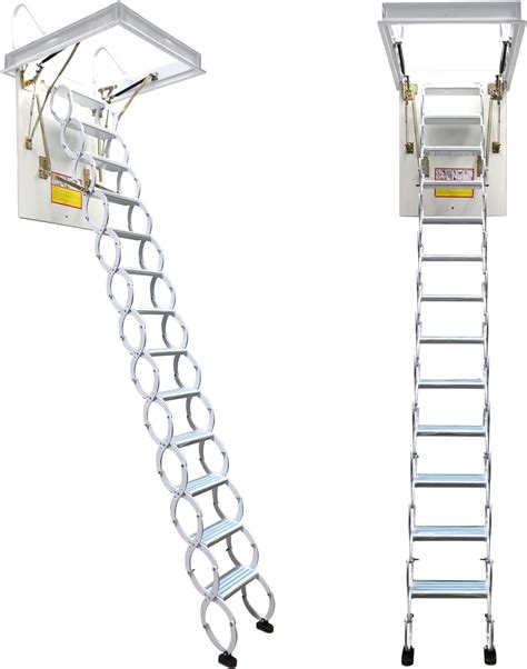 Buy Intsupermai Attic Ceiling Ladder Ti Mg Alloy Retractable Folding