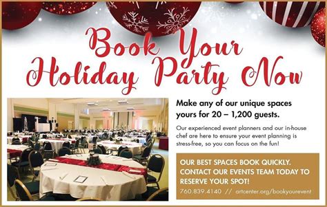 Book Your Holiday Party Now Make Any Of Our Unique Spaces Yours For