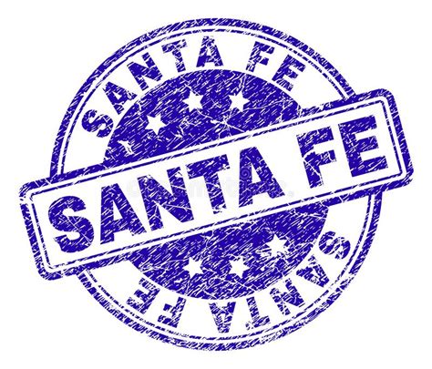 Grunge Textured Santa Fe Stamp Seal Stock Vector Illustration Of