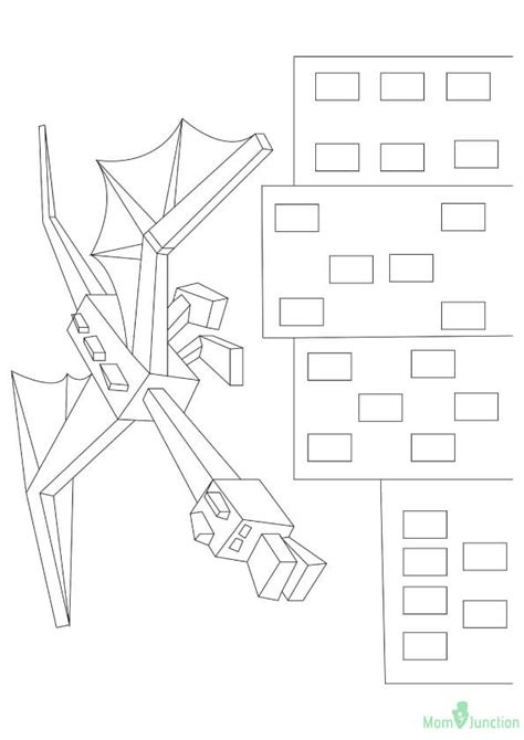 The ender dragon is a gigantic flying hostile boss mob found when first entering the end. 40 Printable Minecraft Coloring Pages