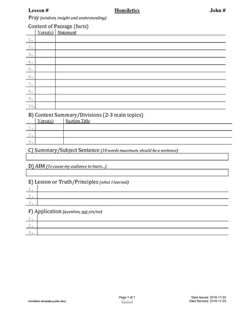 Bsf Homiletics Worksheet Template Worksheets For Preschoolers