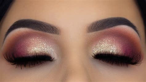 Smokey Eyes And Soft Glitter Makeup Tutorial Using Drugstore Palette