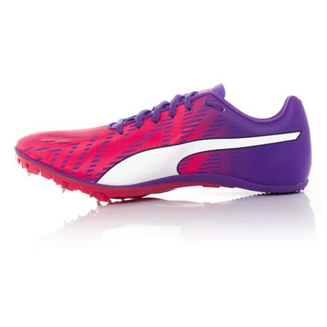 Puma Evospeed Sprint 7 Womens Pink Purple Running Spikes Track Shoes