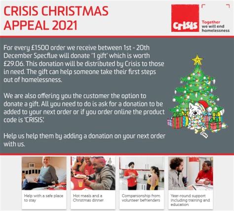 Crisis Christmas Appeal 2021 Specflue