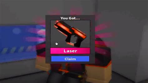Unboxing A Laser In Mm2 Youtube