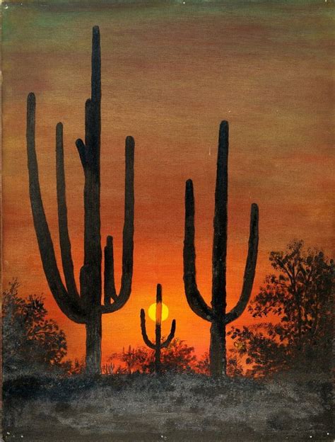 Desert Desert Sunset Painting Nature Images