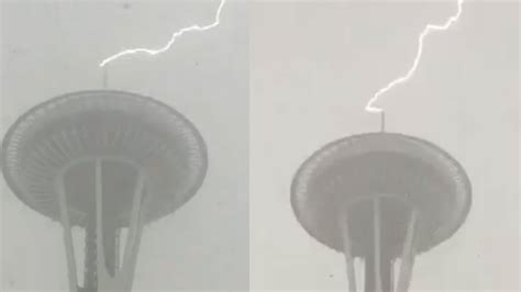 Lightning Doesnt Strike The Same Place Twice The Space Needle Begs To