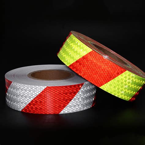 Shining Reflective Safety Warning Tape Self Adhesive Twill Printing