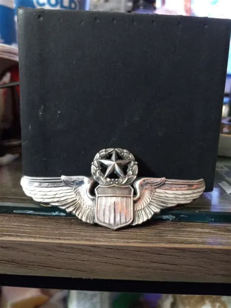 Usaf Sterling Command Pilot Wings Pin Badge Militaria Us Air Force