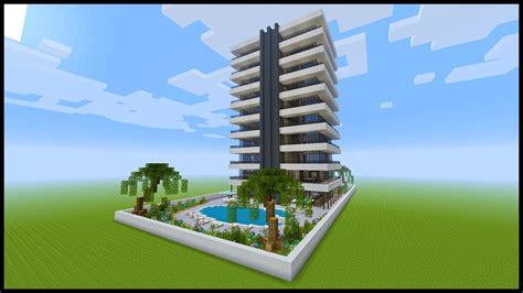 Minecraft How To Build A Modern Hotel Part 3 Interior Youtube