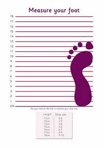 Printable Kids Shoe Size Chart New Calendar Template Site