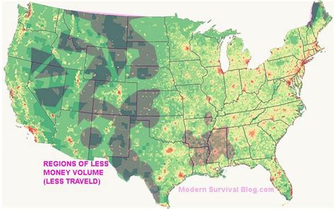 United States Map Regions Least Traveled Survival Blog Map Survival