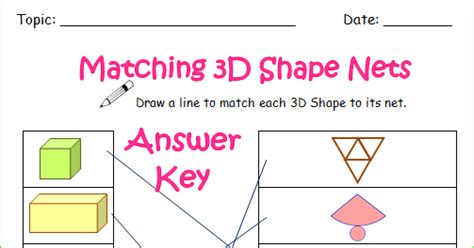 Some 3d shapes, like cubes and pyramids, can be opened out and unfolded into a flat shape. Nyla's Crafty Teaching: Free Worksheets for 3D Shapes...