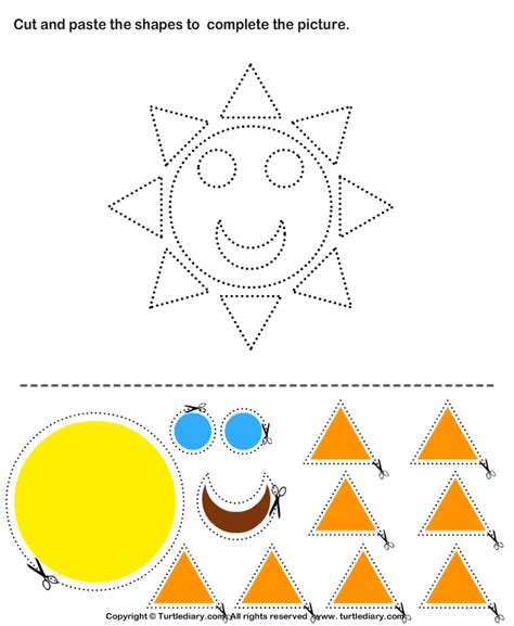 Cut And Paste Summer Worksheets