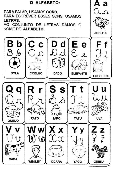 Alfabeto Ilustrado Com 4 Tipos De Letras Alfabeto Images And Photos
