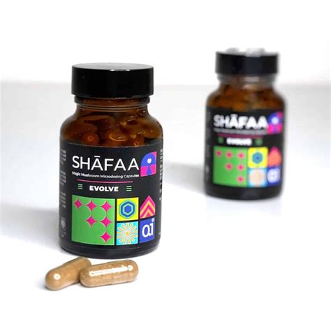 Shafaa Evolve Magic Mushroom Microdose Capsules 3 Amigos