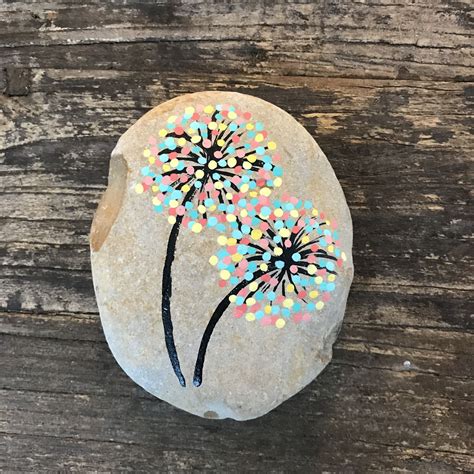Dot Art Flower Painted Rock Kindness Rocks Painted Rocks Craft