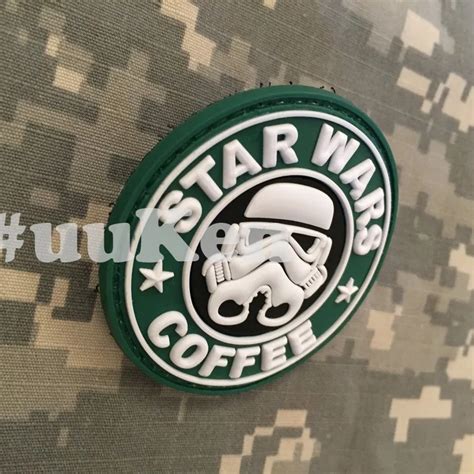 Star Wars And Coffee 3d Pvc Patches Stormtrooper Morale Rubber Patches