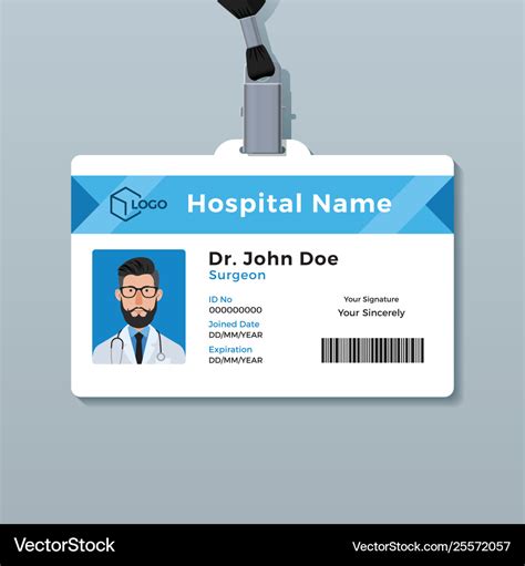 Doctor Id Badge Template Free Free Printable Templates
