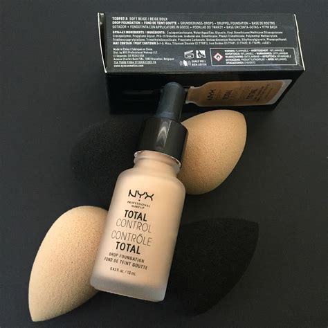 Buff your foundation with our total control drop foundation brush for a seriously smooth finish. NYX Total Control Drop Foundation In Soft Beige Review | A ...