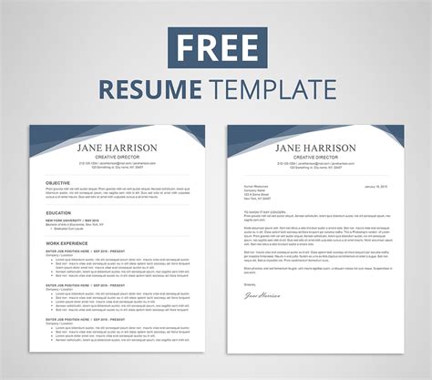 Free Resume Template For Word And Photoshop Graphicadi