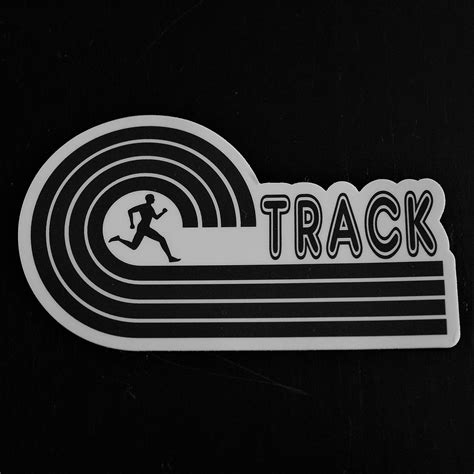 Track Runner Sticker Vinyl Die Cut Sticker Track Running Etsy