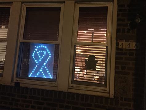 Saint Patricks Parents Create Blue Ribbon Lights To Raise Funds And