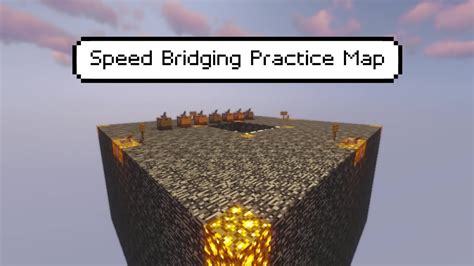 Minecraft Speed Bridging Custom Practice Map Youtube