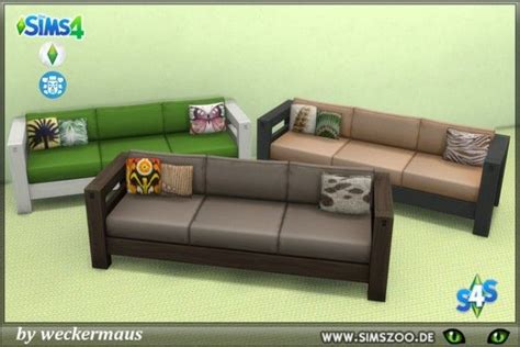 Blackys Sims 4 Zoo Jungle Fever Sofa By Weckermaus • Sims 4 Downloads