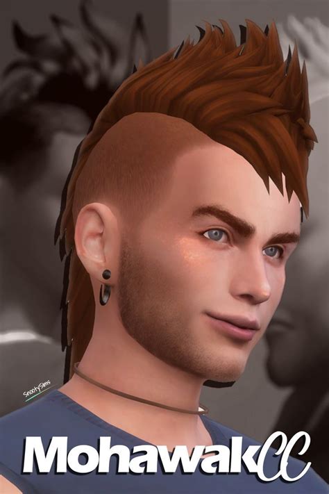 Latest Sims 4 Mohawk Hairstyle Custom Content In 2023 Sims Sims 4