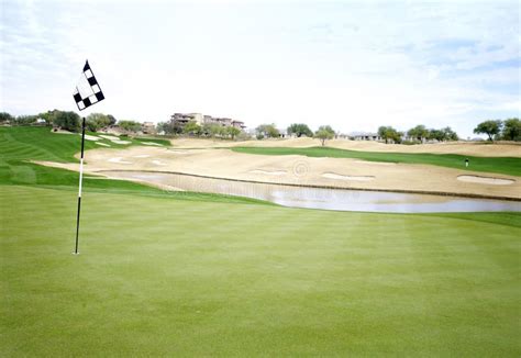 Golf Course Greenhole 18 Stock Photo Image Of Challenge 17602888