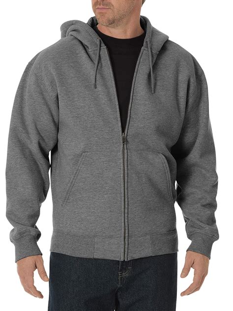 big and tall men s midweight fleece full zip hoodie