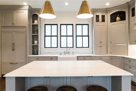 Allow me to go on a quick. Soft Grey Kitchen Cabinet Paint Color Benjamin Moore Cape May Cobblestone Grey Cabinets are ...