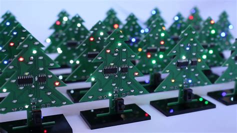 Pcb Christmas Tree Ornament Demo Youtube